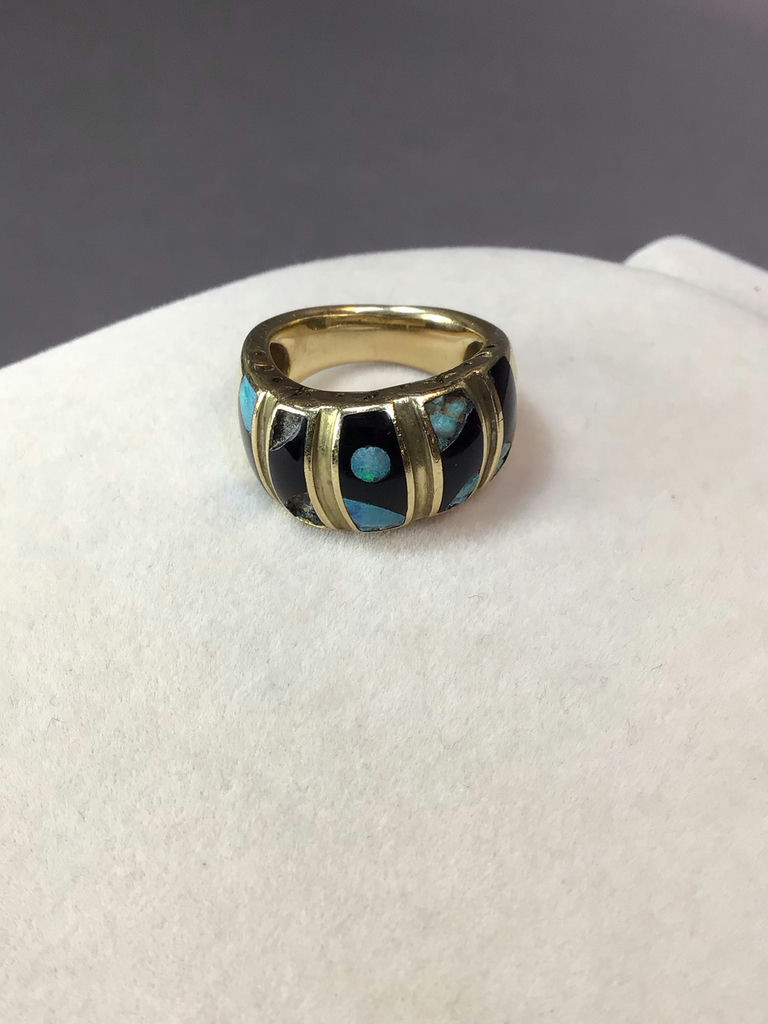 14K Yellow Gold Bracelet & Ring (18+dwt) - image 4 of 9