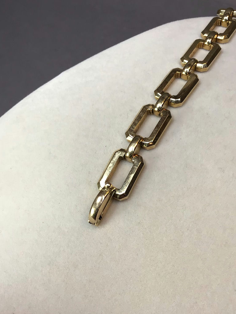 14K Yellow Gold Bracelet & Ring (18+dwt) - image 3 of 9