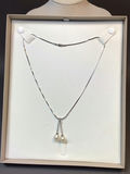 14K White Gold & Pearls Necklace (4+dwt) - thumbnail 1 of 8