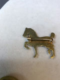 Antique 14K Yellow Gold Horse Pins (5+dwt) - thumbnail 6 of 10