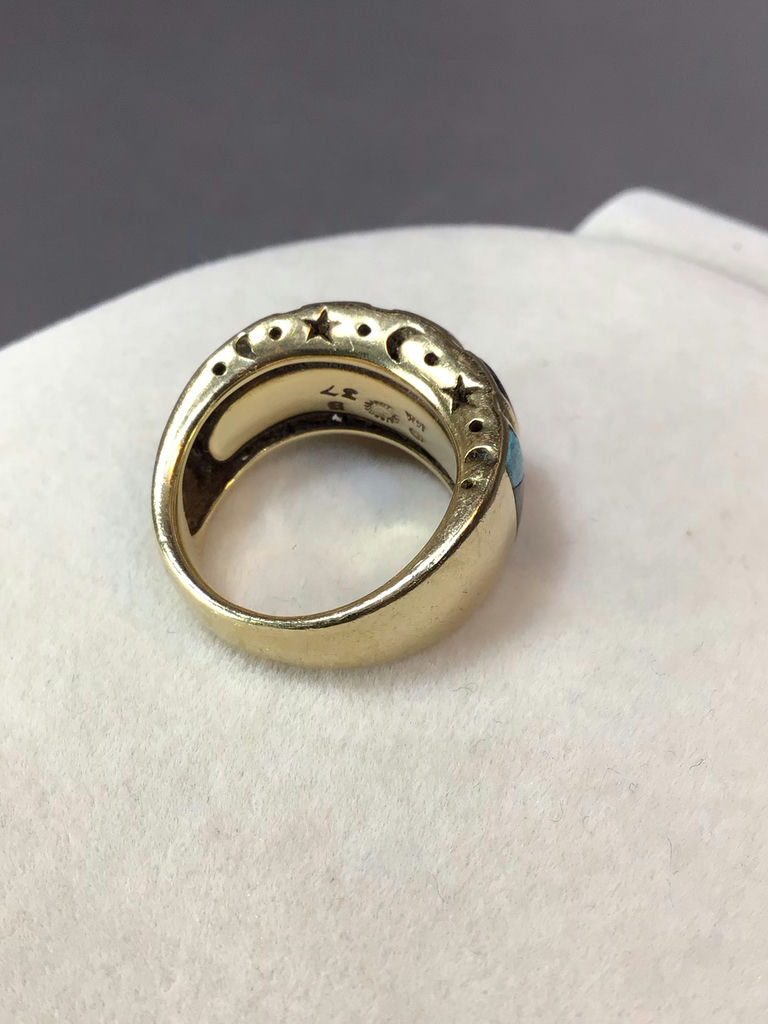 14K Yellow Gold Bracelet & Ring (18+dwt) - image 5 of 9