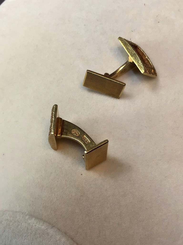 Vintage 14K / 18K Cufflinks (8+dwt, 9+dwt) - image 6 of 11