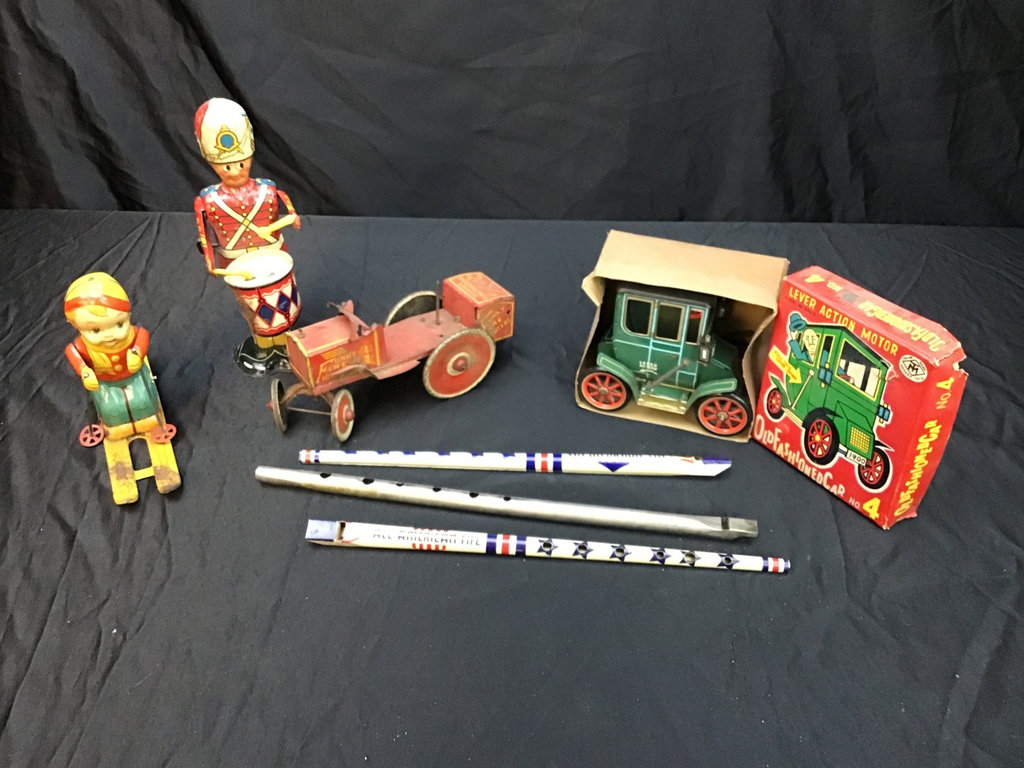 Vintage Tin Toys and Tin Whistles - image 1 of 6