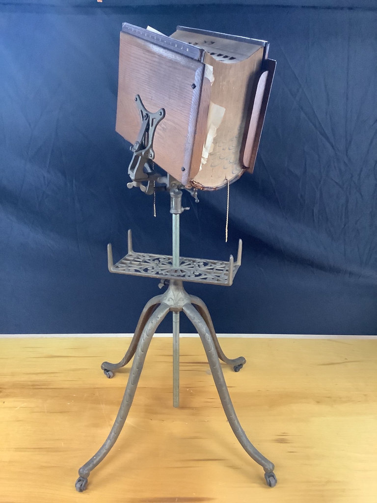 Cast Iron Book Stand & Dictionary  - image 1 of 4