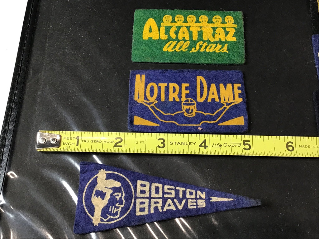 1950s Mini Felt Baseball / Football / Prison Pennants - image 2 of 8