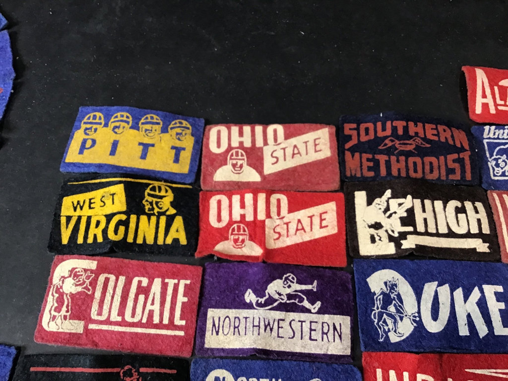 1950s Mini Felt Baseball / Football / Prison Pennants - image 7 of 8