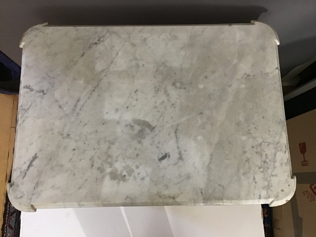 Antique Marble Top Occasional Table - image 3 of 8