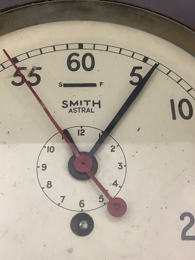 RMS Queen Mary Original Mounted Ship’s Clock and Brochures  - image 3 of 11