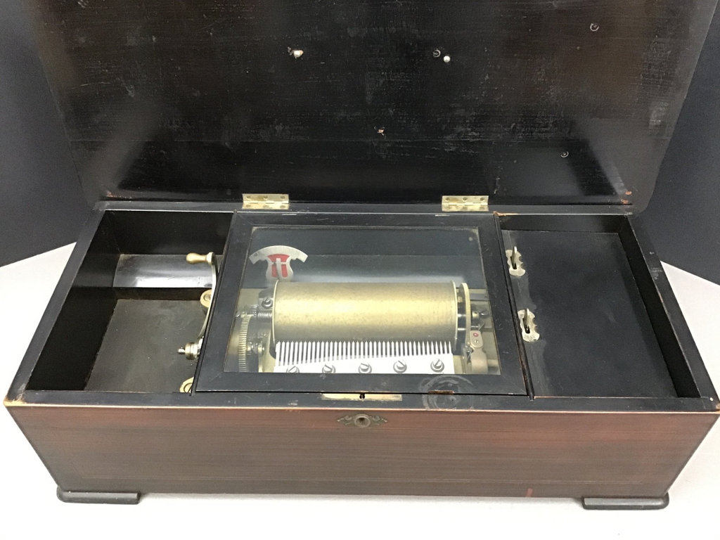 Vintage Cylinder Music Playing Box - image 1 of 8