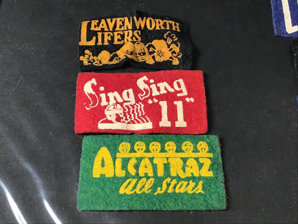 1950s Mini Felt Baseball / Football / Prison Pennants - image 1 of 8