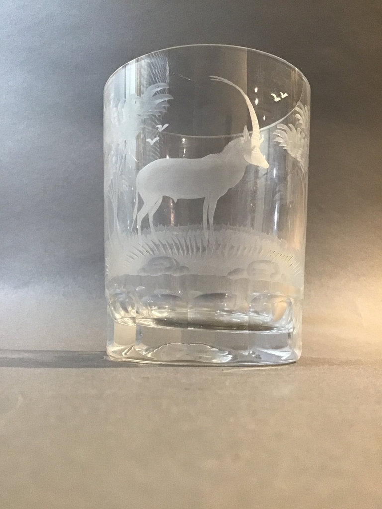 Queen Lace Crystal Double Old Fashioned Safari Glasses - image 3 of 8