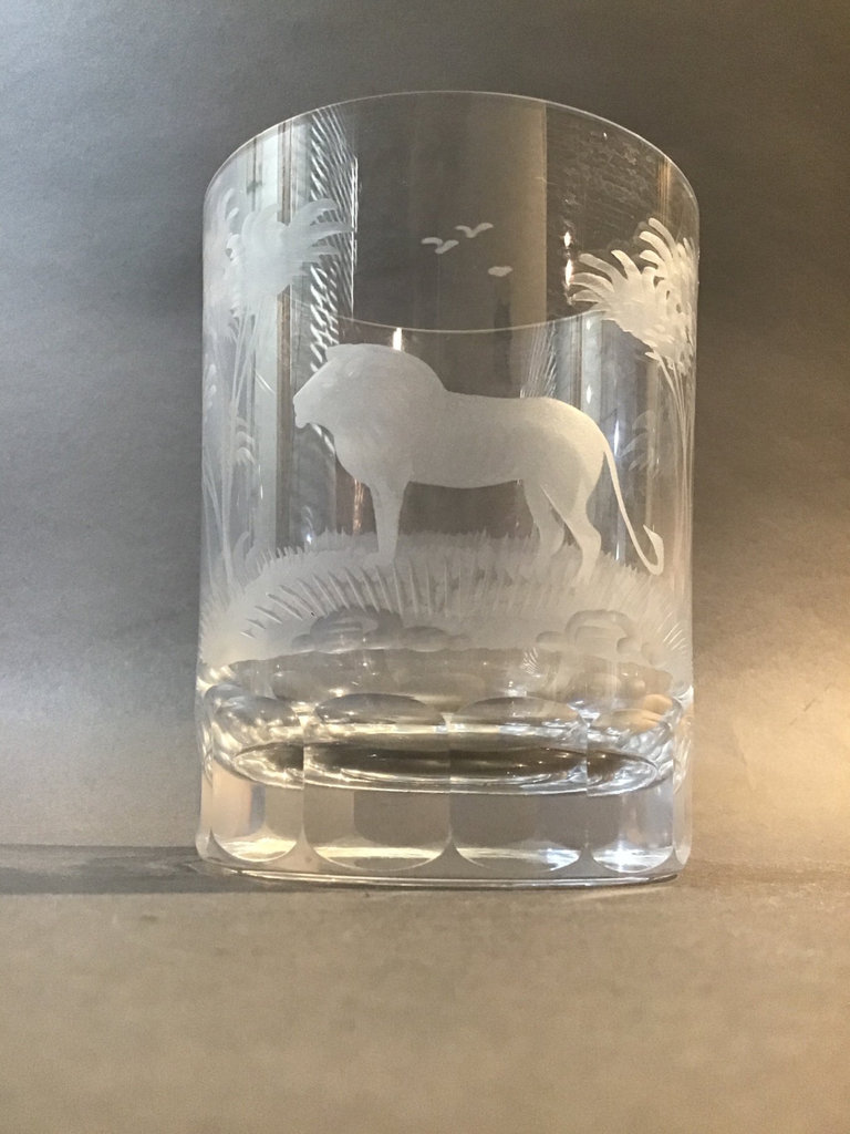 Queen Lace Crystal Double Old Fashioned Safari Glasses - image 7 of 8