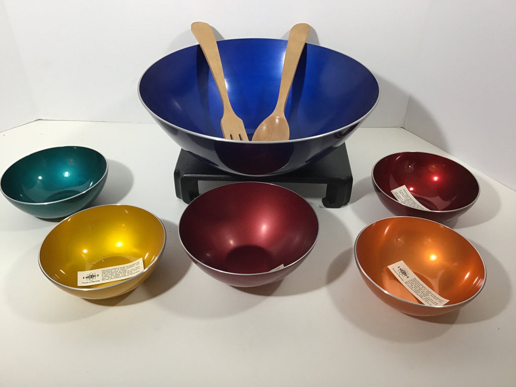 Norwegian Emalox Aluminum Enamelware Bowl Set - image 1 of 5