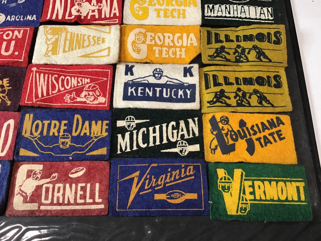 1950s Mini Felt Baseball / Football / Prison Pennants - image 6 of 8
