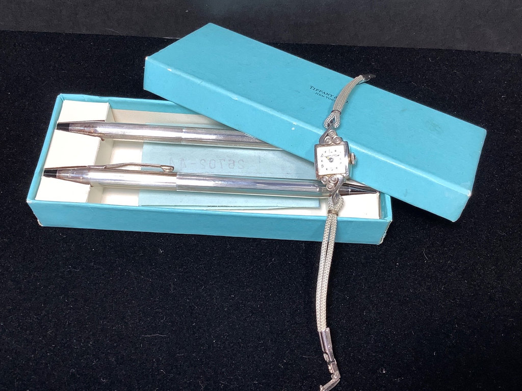 Vintage Tiffany Pen Set & Hamilton Watch - image 1 of 11