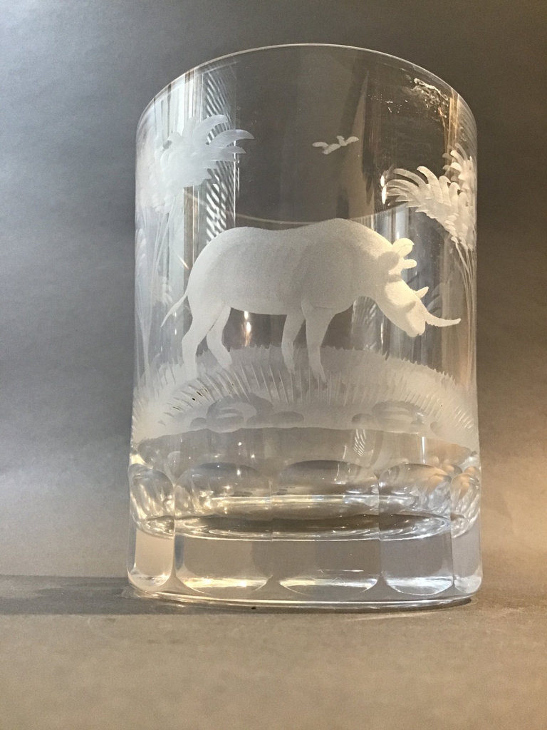 Queen Lace Crystal Double Old Fashioned Safari Glasses - image 5 of 8