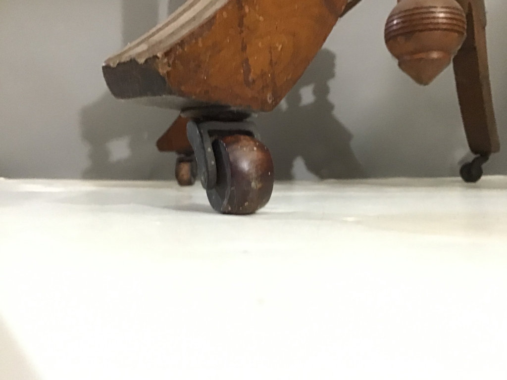 Antique Marble Top Occasional Table - image 6 of 8