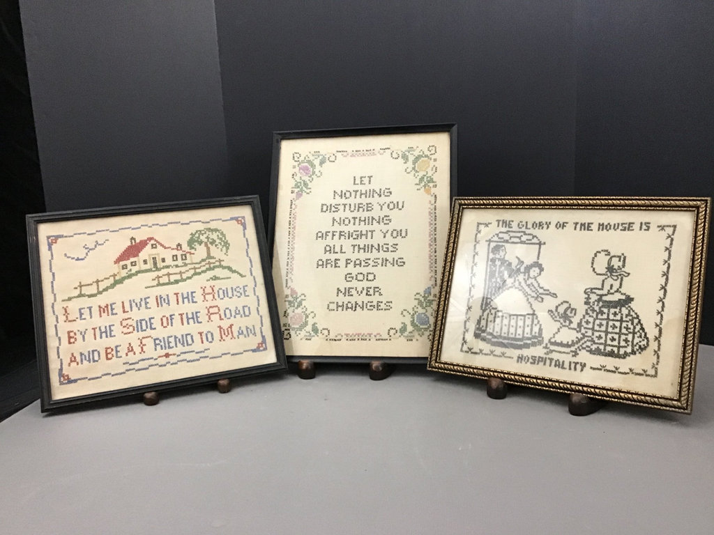 Vintage Framed Samplers - image 1 of 7