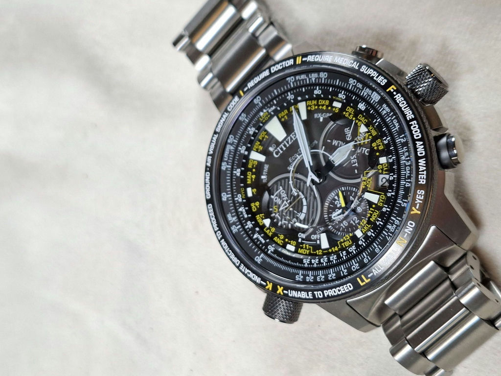Citizen Eco-Drive Satellite Wave Titanium Wristwatch - image 2 of 7
