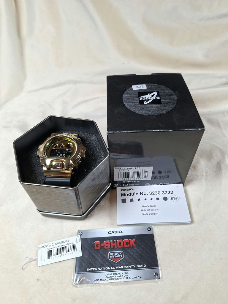 Casio G-Shock GM-6900G-9CR Digital Watch with Box and Manuals - image 1 of 9