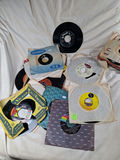 Collection of THIRTY Vintage 45 RPM Vinyl Records and Sleeves - thumbnail 5 of 6