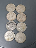 Eight CANADIAN SILVER QUARTERS from The 50s ($2 In Face Value) - thumbnail 2 of 6