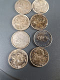 Collection of Eight Canadian 25 Cent Coins, SILVER ($2 FACE VALUE) - thumbnail 3 of 7
