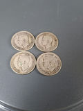 LOT OF FOUR CANADIAN SILVER QUARTERS from The 1930s - thumbnail 3 of 3