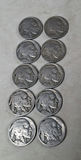 Ten Mixed US BUFFALO NICKELS - thumbnail 4 of 6