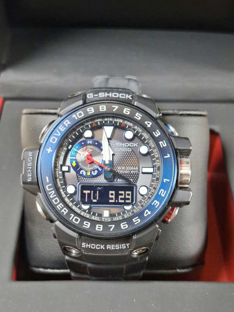 Casio G-SHOCK GULFMASTER GWN-1000B Analog Digital Wristwatch, Not Original Box - image 1 of 8
