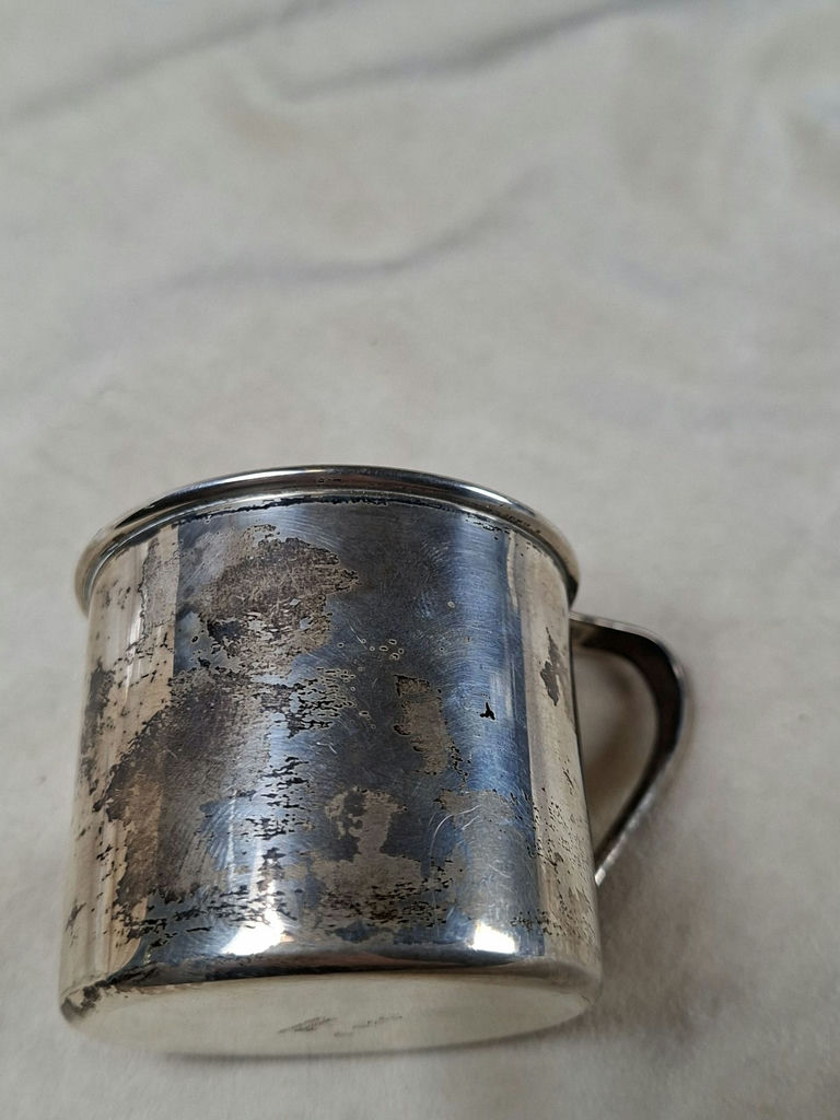 Antique Sterling Silver Cup, 80 GRAMS, .925 - image 5 of 6