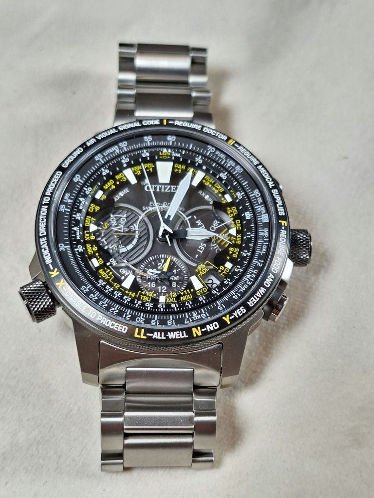 Citizen Eco-Drive Satellite Wave Titanium Wristwatch - image 1 of 7