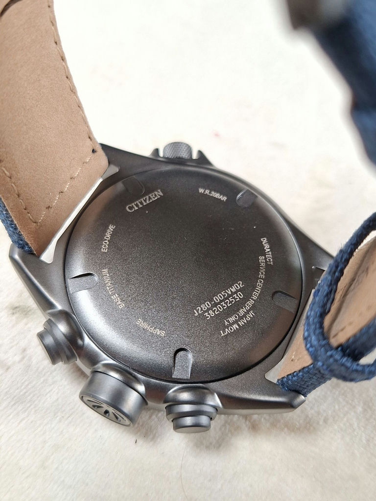 Citizen Promaster Altichron Eco-Drive Titanium Wristwatch BN4065-07L, Blue Dial, not Original Box - image 4 of 7