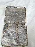 German SILVER 69 GRAMS, Engraved Compact Case, 80% Silver - thumbnail 4 of 5