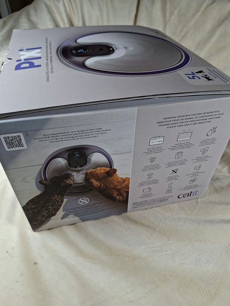 Catit Pixi 5L Stainless Steel UV-C Cat Water Fountain - image 6 of 7