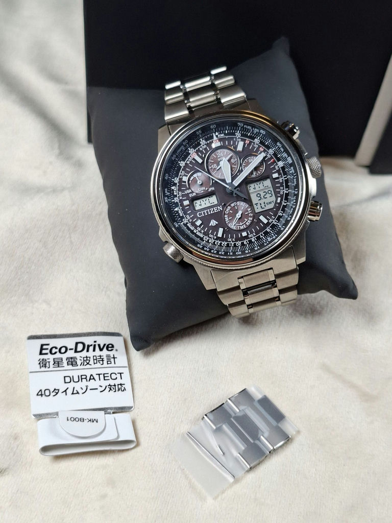 Citizen Promaster Sky Eco-Drive PMV65-2271 Wristwatch, Box Might Not Be Original To Watch - image 7 of 7