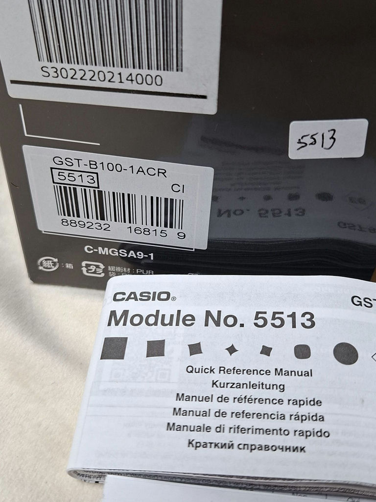 Casio G-Shock GST-B100-1ACR Wristwatch with Box and Manuals - image 2 of 10