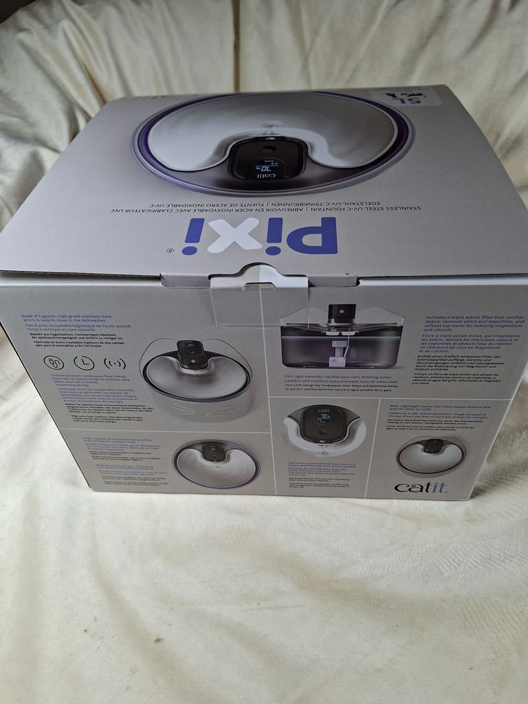 Catit Pixi 5L Stainless Steel UV-C Cat Water Fountain - image 5 of 7