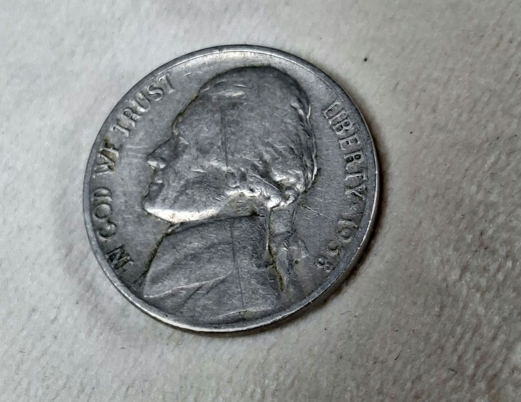 1938 US JEFFERSON NICKEL first Year Of Production - image 2 of 4