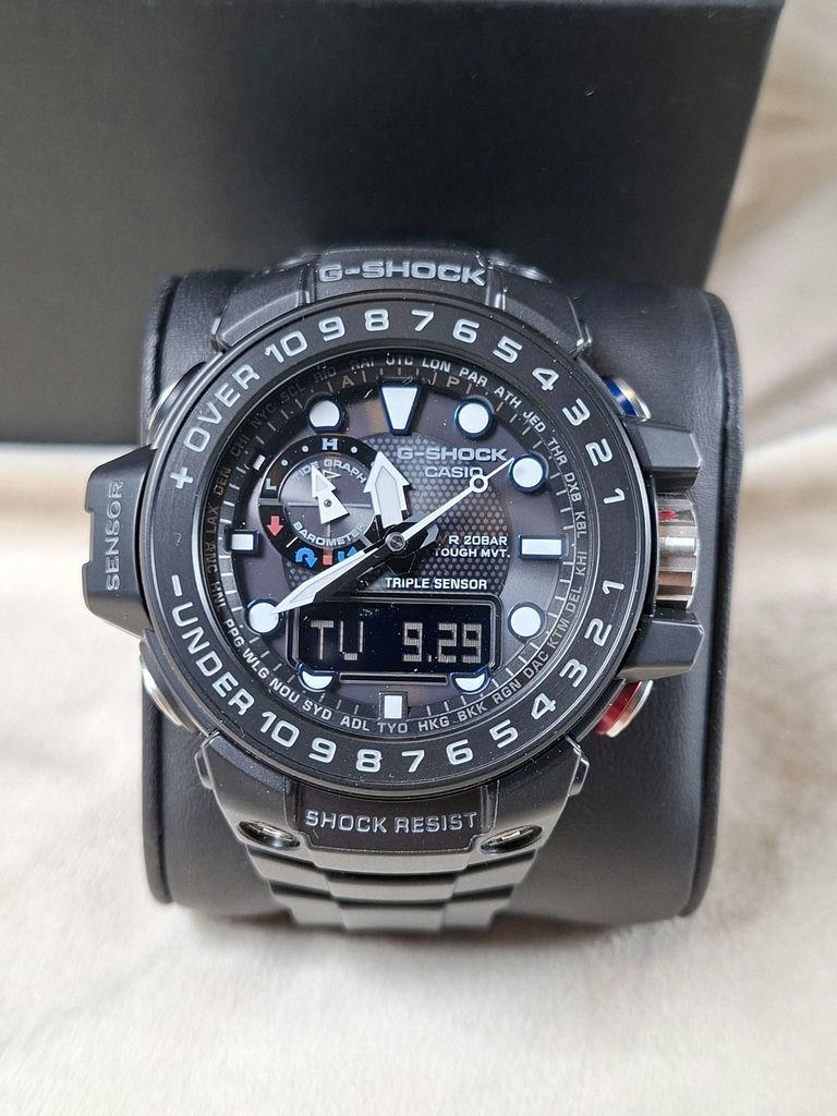 Casio G-Shock Master of G Wristwatch, GWN-1000B, with Possibly Original Box - image 2 of 11