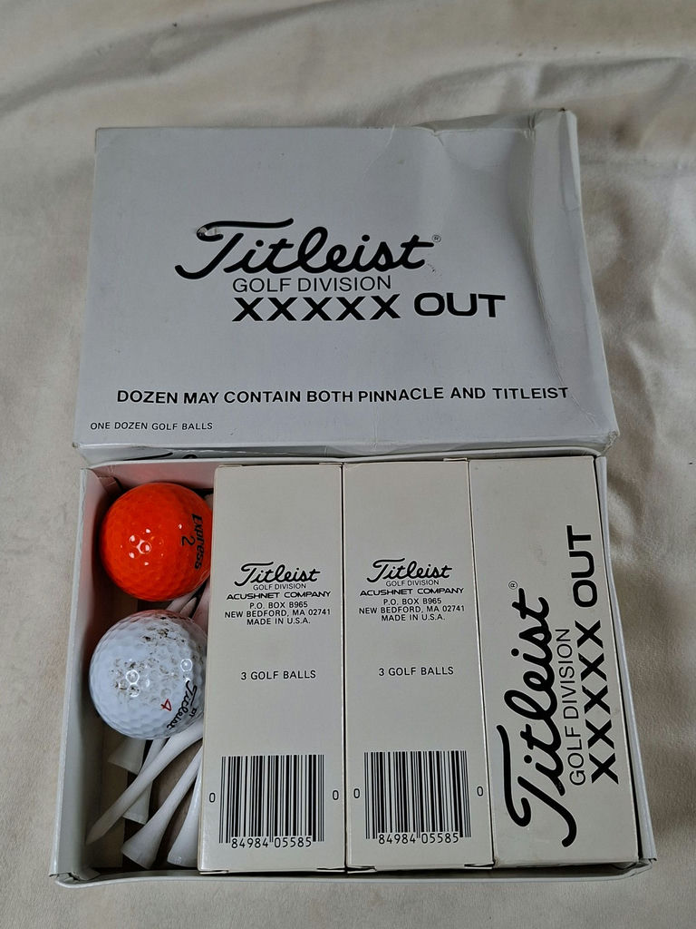 Titleist Golf Division XXXXX Out Golf Balls and Tees - image 1 of 3