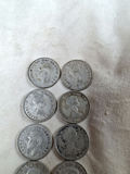 Eight CANADIAN SILVER QUARTERS from The 50s ($2 In Face Value) - thumbnail 5 of 6