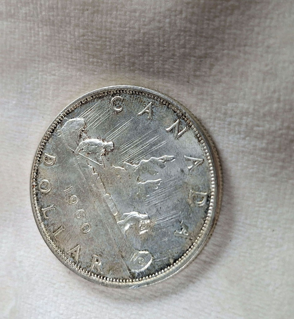 1960 CANADIAN SILVER DOLLAR - image 4 of 5