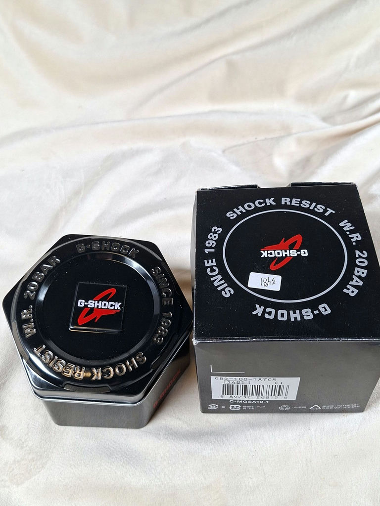 Casio G-Shock Digital Wristwatch, GBD-100-1A7CR, with Box and Manuals - image 8 of 9