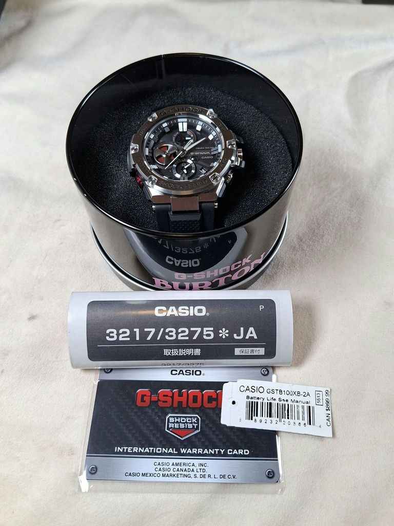 Casio G-Shock GST-B100 Burton Edition Wristwatch with Manual (Not Original Presentation Box) - image 1 of 10