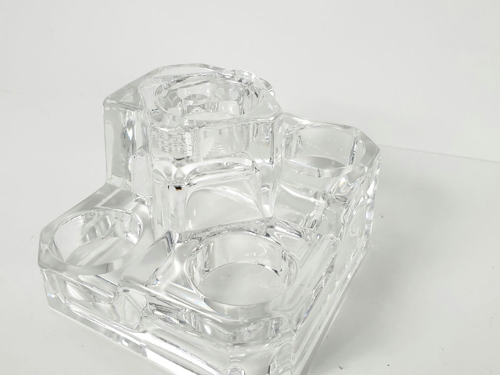 Vintage PartyLite Crystal Castle 5 Tier Votive Tealight Candle Holder - image 3 of 10