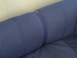 Vintage 1980s IKEA Grinda Blue Quilted Convertible Sofa Bed - thumbnail 12 of 18