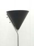Vintage Robert Sonneman Matte Black Metal Cone Torchiere Floor Lamp - thumbnail 3 of 12