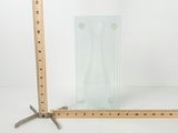 Vintage Leonardo Lifestyle Art Deco Frosted Suspended Clear Glass Panel Vase - thumbnail 6 of 9