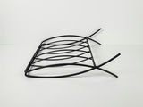 Matte Black Wire Geometric Foldable Magazine Rack - thumbnail 5 of 7